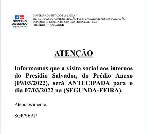 ATENÇÃO