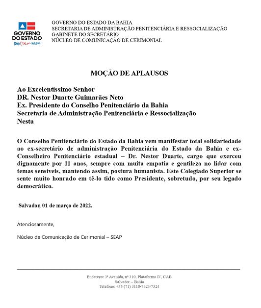 Moção de Aplausos