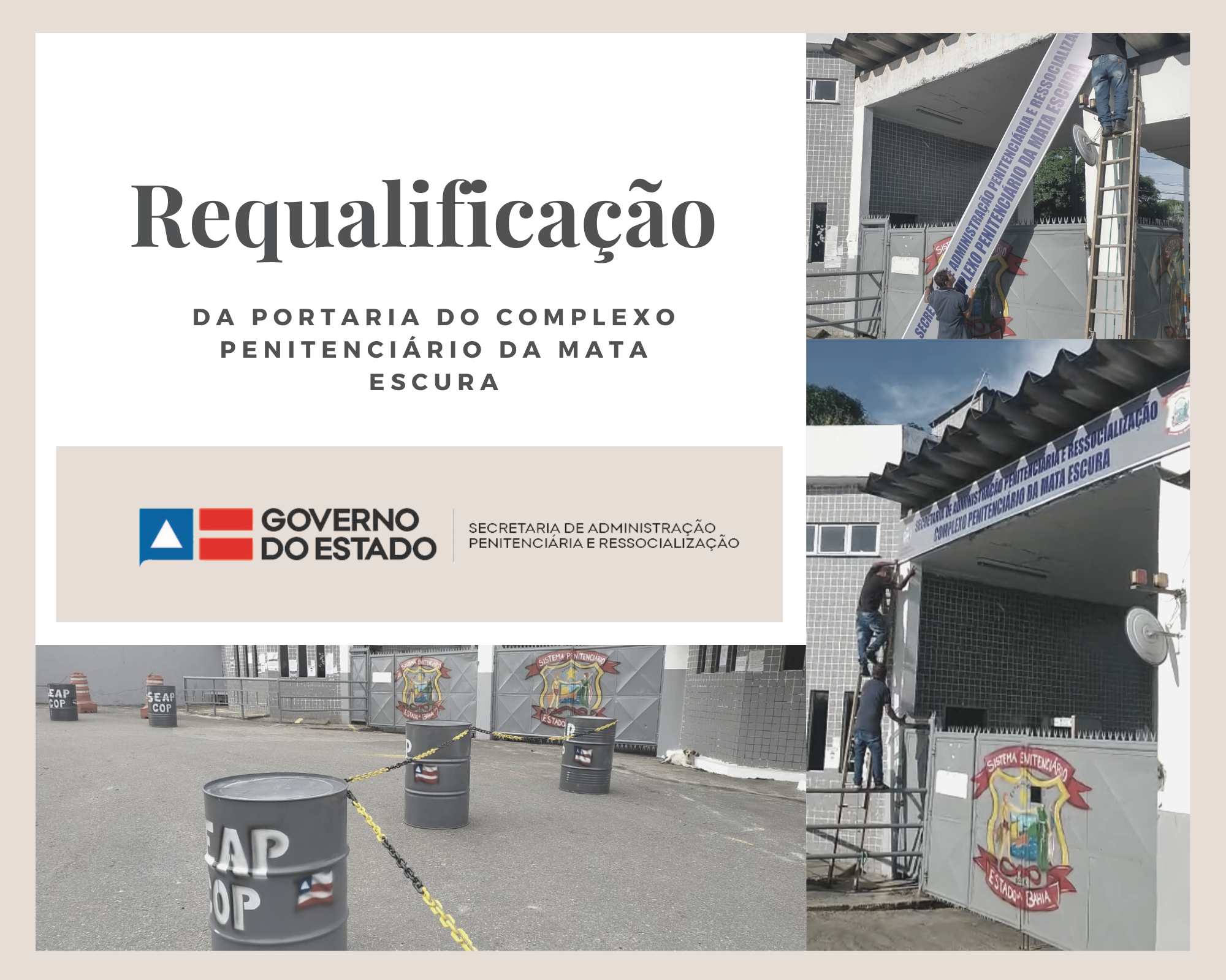 Requalificação da Portaria do Completo Penitenciário da Mata Escura
