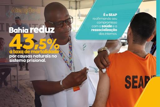 Bahia reduz em 43,5% a taxa de mortalidade por causas naturais no sistema prisional
