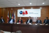 Reunião do Secretário e sua equipe na OAB seccional Vitoria da Conquista com a Presidenta da Ordem e o Juiz da Vara de Execução Penal da cidade.