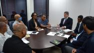Secretário José Antônio Maia Gonçalves e equipe se reúnem com membros do SINDAP.