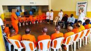 Roda de conversa entre os idosos do Conjunto Penal de Vitória da Conquista