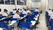 Candidatos do Curso de Formação da Polícia Penal realizaram a prova objetiva. 