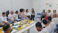 Homens participam de roda de conversa sobre violência contra mulher na Seap