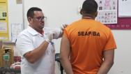 Internos do Conjunto Penal de Serrinha são imunizados contra tétano e hepatite