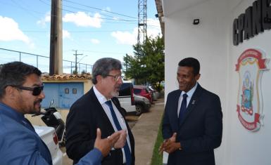 Secretário da SEAP visita o CPANG em Vitoria da Conquista.