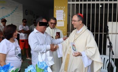 Penitenciária Lemos Brito recebe visita e celebração religiosa do Arcebispo de Salvador e Primaz do Brasil, Cardeal Dom Sérgio