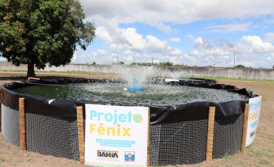 Projeto de piscicultura, fruto da parceria entre Seap e Bahia Pesca, é entregue em Feira de Santana
