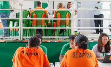 Reeducandos recebem atendimento no Mutirão Jurídico 