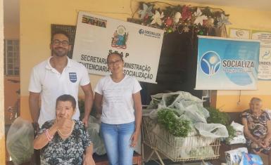 Conjunto Penal de Barreiras doa alimentos e fraudas geriátricas à abrigo de idosos