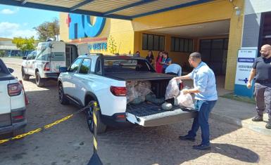 Conjunto Penal de Barreiras doa mais meia tonelada de alimentos para Hospital do Oeste
