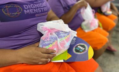 Seap realiza evento sobre a dignidade menstrual no Conjunto Penal Feminino