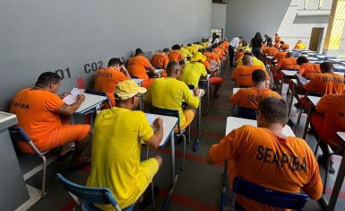 Número de apenados inscritos no Encceja pela Seap cresce 129% em quatro anos